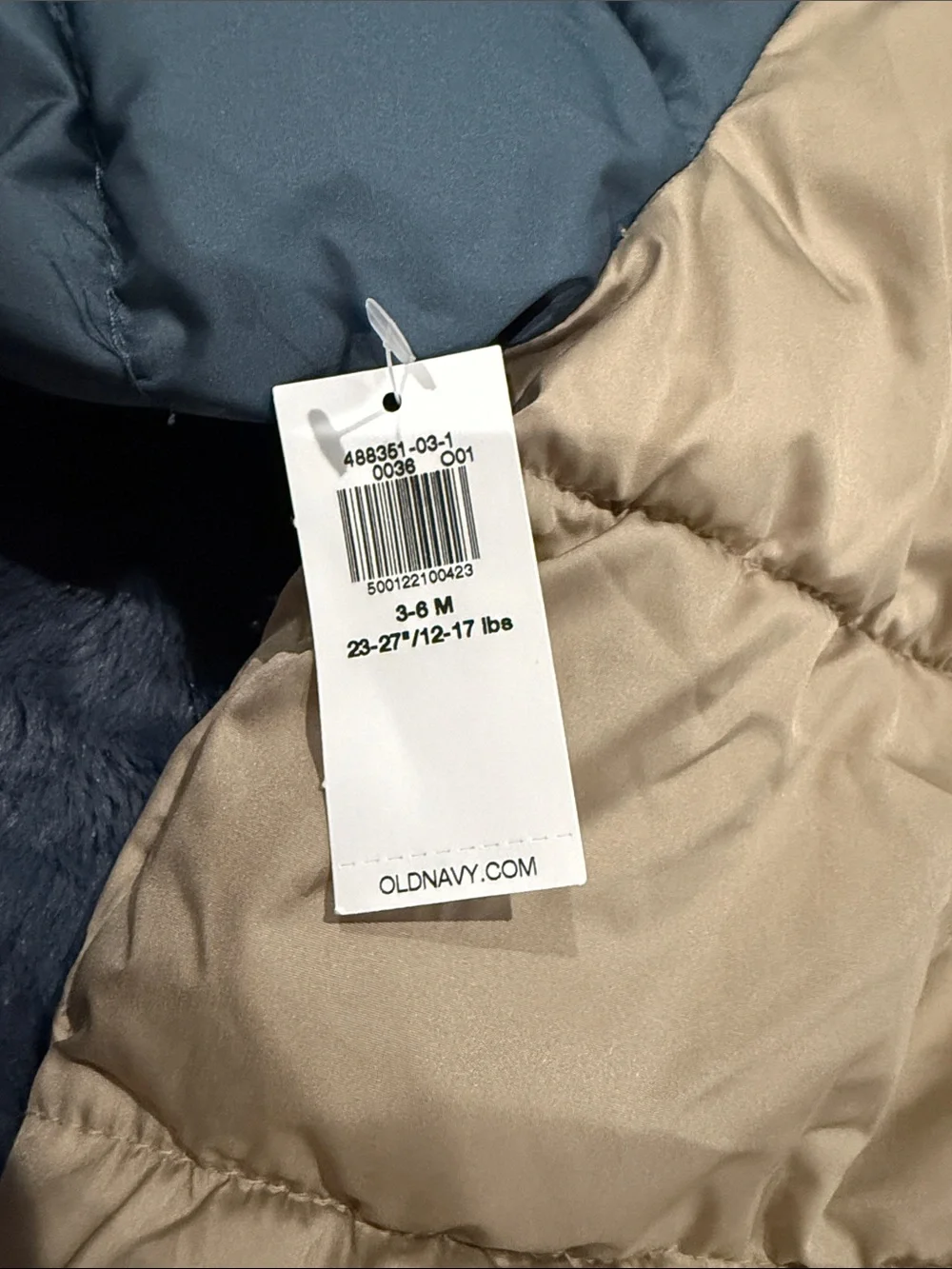 Old navy snow suit with hood and mittens